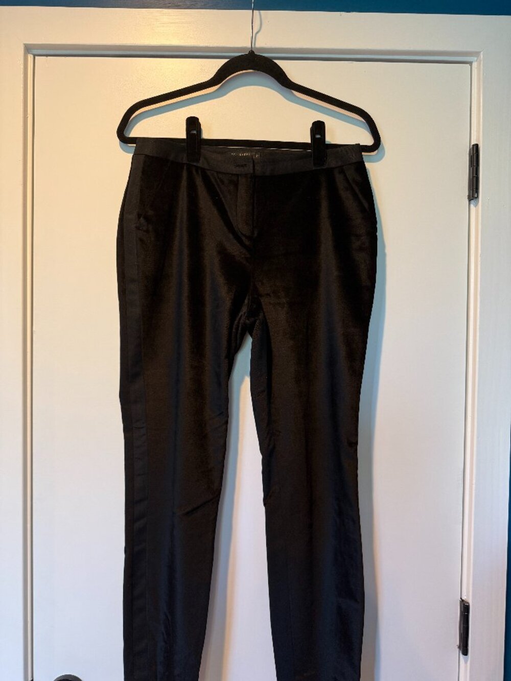 Ted Baker Velvet and Satin Black Tux Pants